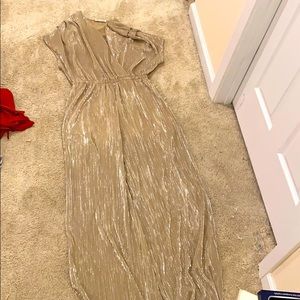 beautiful gold jumpsuit